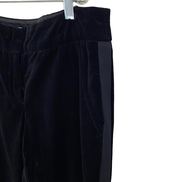 Trina Turk Velvet Tuxedo Cropped Pants in Black - Picture 6 of 10